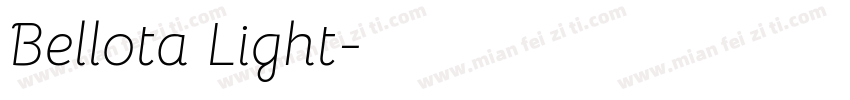 Bellota Light字体转换